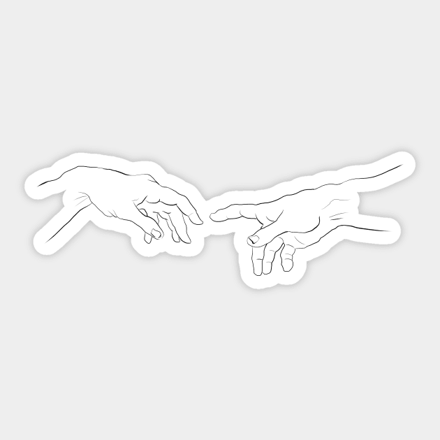 THE CREATION OF ADAM Sticker by humbleserf